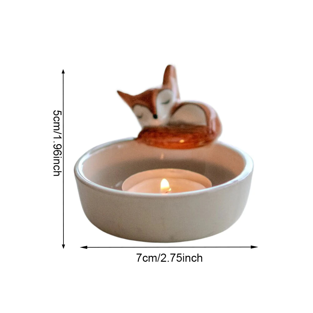 Cozy Campfire Animal Candle Holder