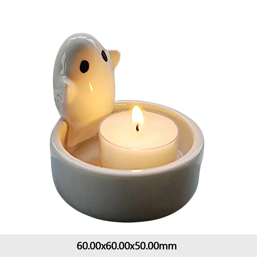 Cozy Campfire Animal Candle Holder