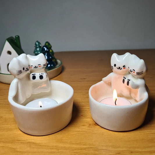 Cozy Campfire Animal Candle Holder