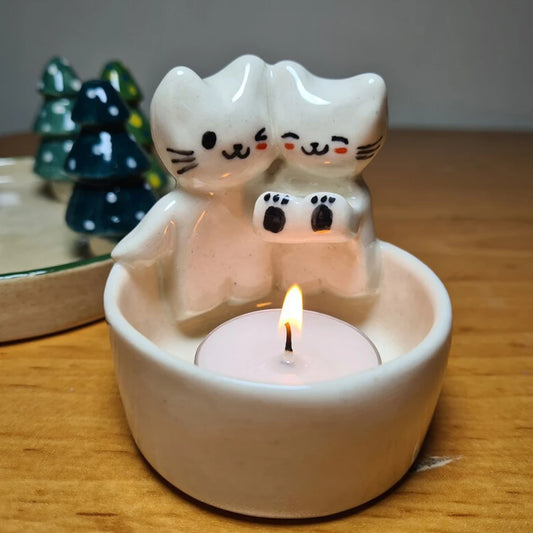 Cozy Campfire Animal Candle Holder